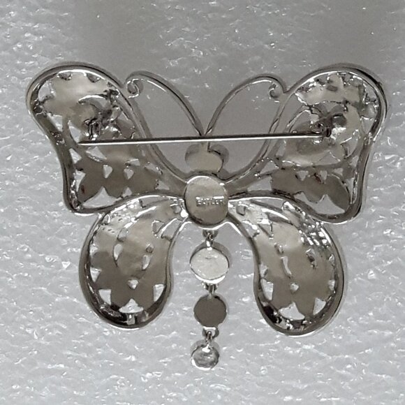 Vintage Butler Butterfly Brooch Fifth Avenue Collection Costume Statement Pin - Picture 4 of 6